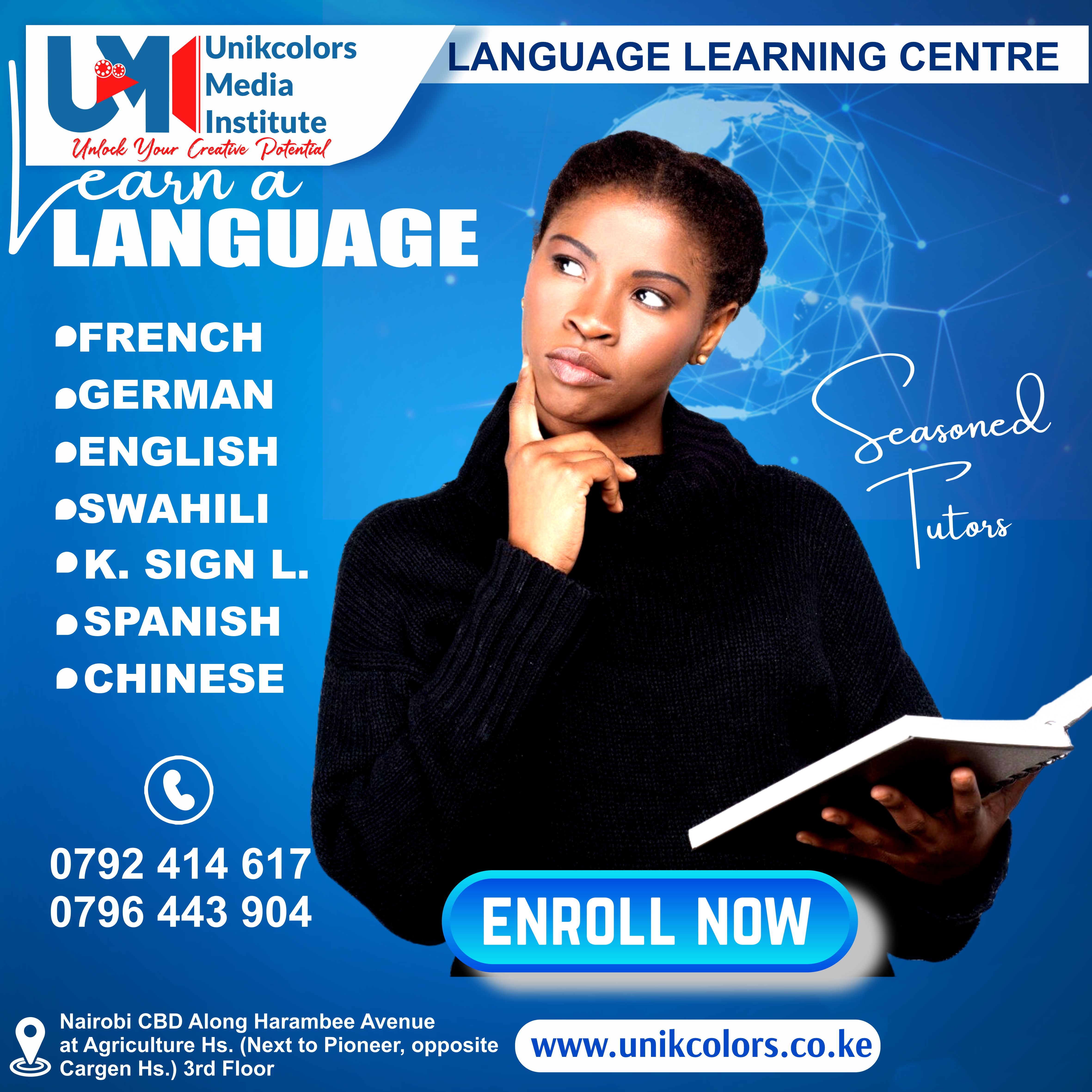 LANGUAGE TRAINING CENTRE - GERMAN | ENGLISH | FRENCH | CHINESE | SPANISH | SWAHILI | KENYA SIGN LANG